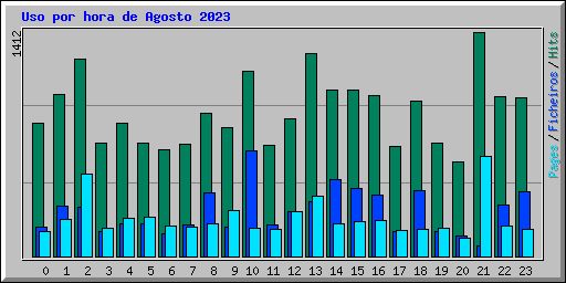 Uso por hora de Agosto 2023