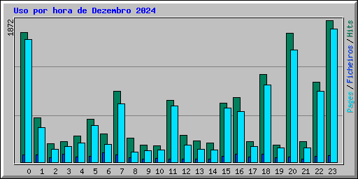 Uso por hora de Dezembro 2024