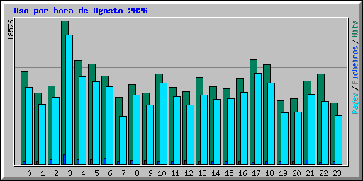 Uso por hora de Agosto 2026